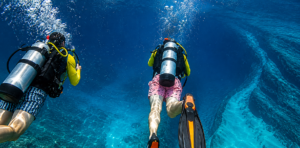diving