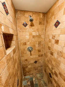 stone shower
