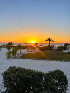 firepit sunset