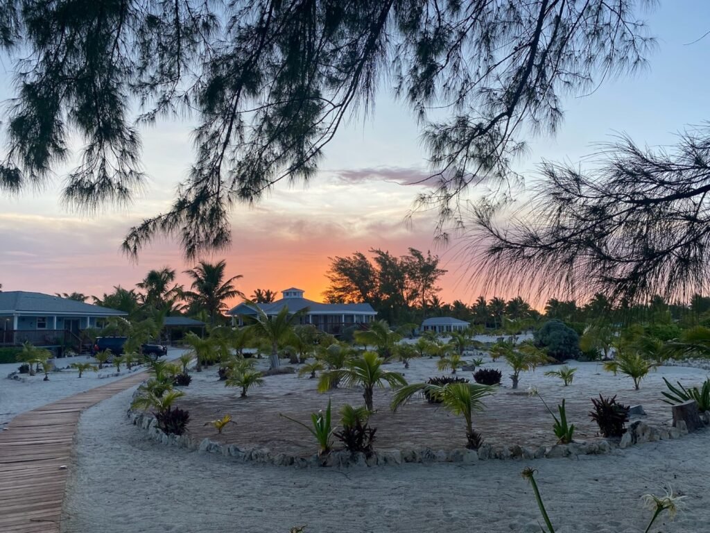 resized property at sunset